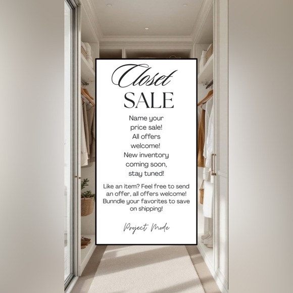 Closet Sale! All offers welcome! - Picture 1 of 1